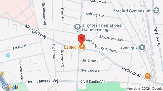 Erhvervslokaler til leje i Hellerup - kort over placeringen