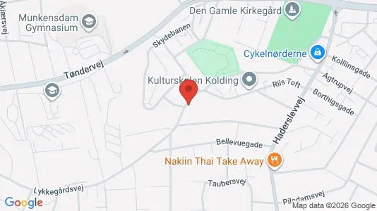 Erhvervslokaler til leje i Kolding - kort over placeringen