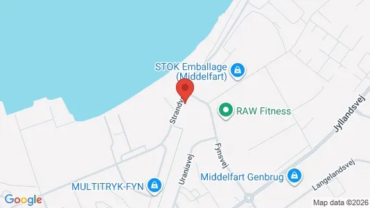 Erhvervslokaler til leje i Middelfart - Foto fra Google Street View