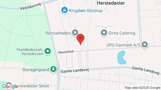 Erhvervslokaler til leje i Glostrup - kort over placeringen