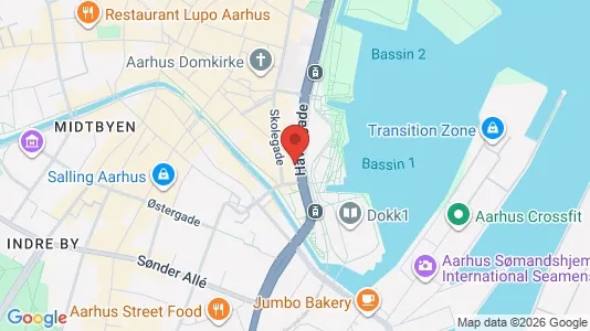 Erhvervslokaler til leje i Århus C - Foto fra Google Street View