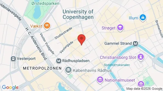 Erhvervslokaler til leje i København K - kort over placeringen