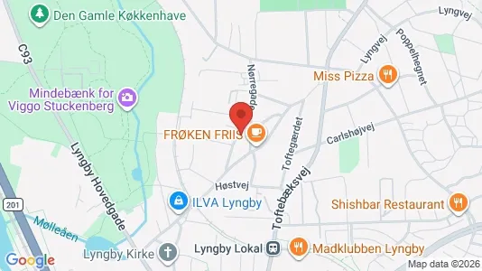 Erhvervslokaler til leje i Kongens Lyngby - kort over placeringen