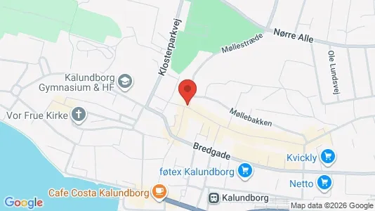 Erhvervslokaler til leje i Kalundborg - kort over placeringen
