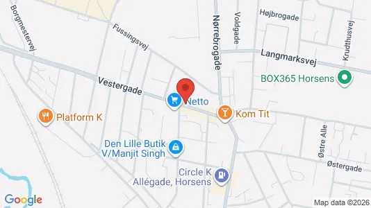 Erhvervslokaler til leje i Horsens - Foto fra Google Street View