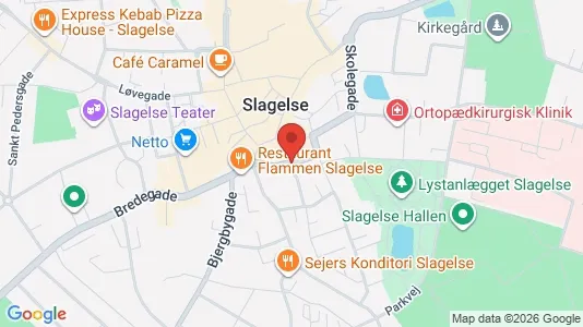 Erhvervslokaler til leje i Slagelse - kort over placeringen
