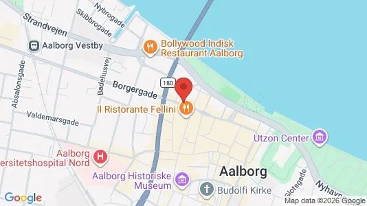 Erhvervslokaler til leje i Aalborg Centrum - kort over placeringen