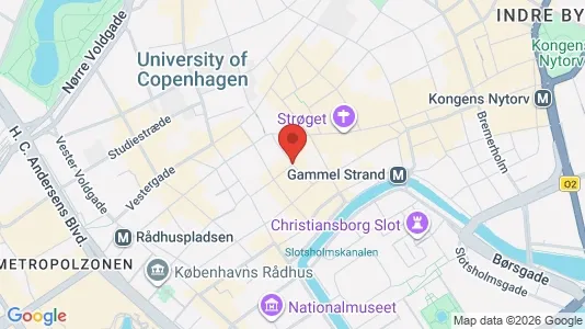 Erhvervslokaler til leje i København K - kort over placeringen