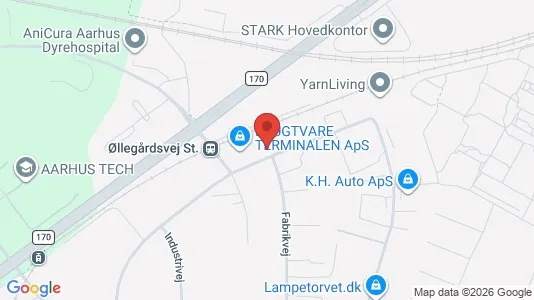 Erhvervslokaler til leje i Viby J - kort over placeringen