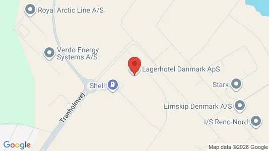 Erhvervslokaler til leje i Aalborg Øst - kort over placeringen