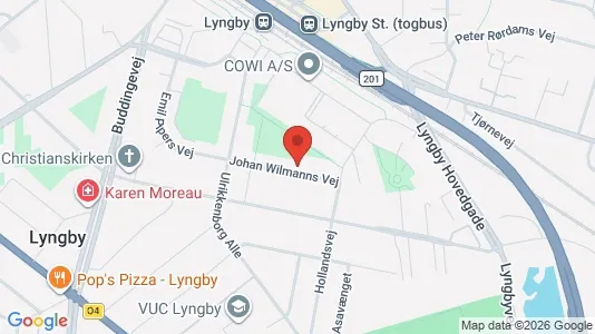 Erhvervslokaler til leje i Kongens Lyngby - kort over placeringen