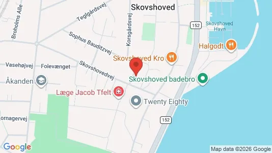 Erhvervslokaler til leje i Charlottenlund - kort over placeringen