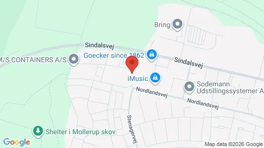 Erhvervslokaler til leje i Risskov - kort over placeringen