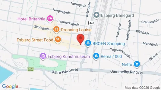 Erhvervslokaler til leje i Esbjerg Centrum - Foto fra Google Street View