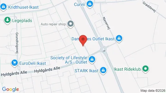 Erhvervslokaler til leje i Ikast - Foto fra Google Street View