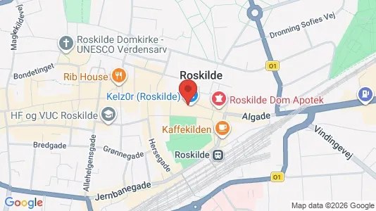 Erhvervslokaler til leje i Roskilde - kort over placeringen