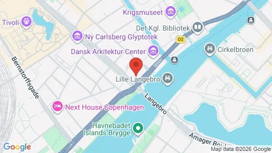 Erhvervslokaler til leje i Vesterbro - kort over placeringen