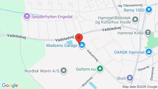 Erhvervslokaler til leje i Hammel - Foto fra Google Street View