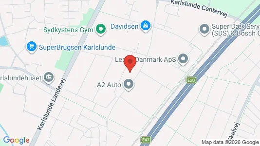 Erhvervslokaler til leje i Karlslunde - kort over placeringen