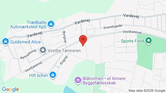 Erhvervslokaler til leje i Vejle Centrum - kort over placeringen