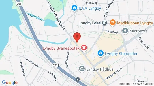 Erhvervslokaler til leje i Kongens Lyngby - kort over placeringen