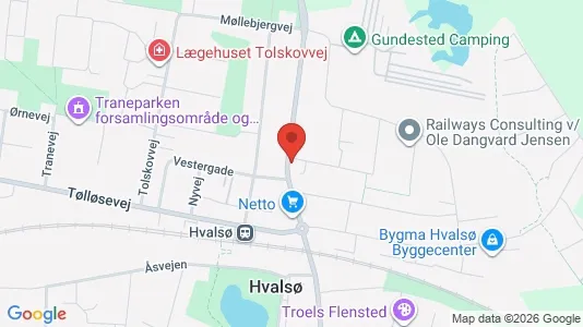 Erhvervslokaler til leje i Hvalsø - Foto fra Google Street View