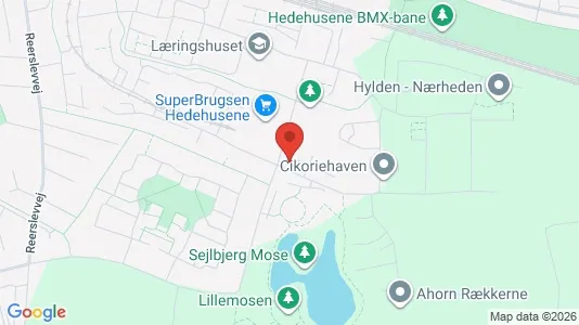 Erhvervslokaler til leje i Hedehusene - kort over placeringen