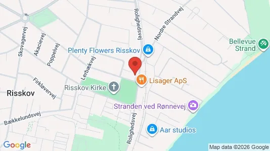 Erhvervslokaler til leje i Risskov - kort over placeringen