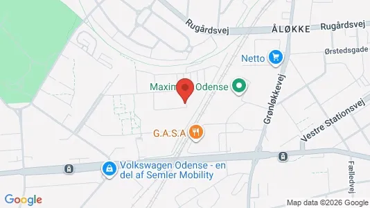 Erhvervslokaler til leje i Odense V - Foto fra Google Street View
