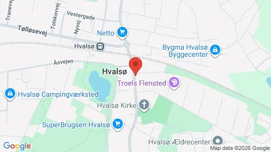 Erhvervslokaler til leje i Hvalsø - Foto fra Google Street View