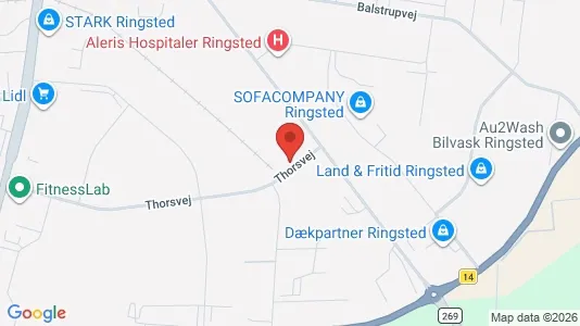 Erhvervslokaler til leje i Ringsted - Foto fra Google Street View