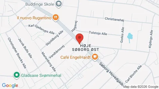 Erhvervslokaler til leje i Søborg - kort over placeringen