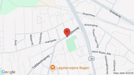 Erhvervslokaler til leje i Randers SV - kort over placeringen