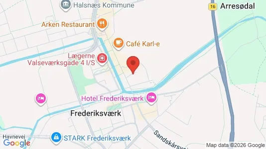 Erhvervslokaler til leje i Frederiksværk - Foto fra Google Street View