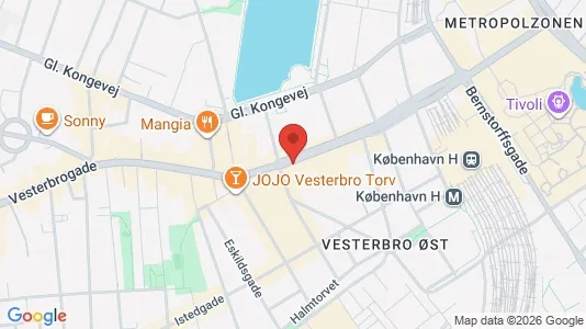 Erhvervslokaler til leje i Vesterbro - Foto fra Google Street View