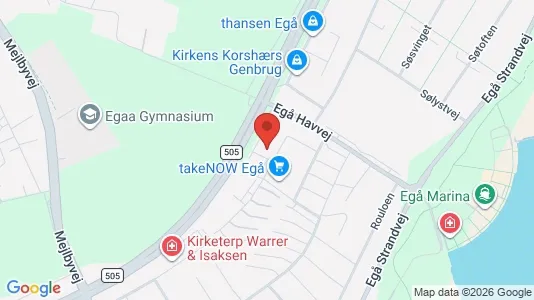 Erhvervslokaler til leje i Egå - Foto fra Google Street View
