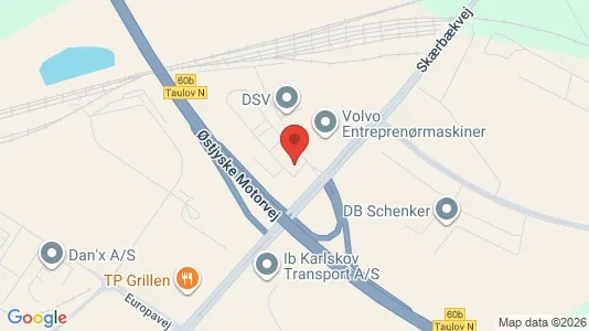 Erhvervslokaler til leje i Fredericia - kort over placeringen