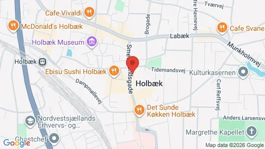 Erhvervslokaler til leje i Holbæk - Foto fra Google Street View