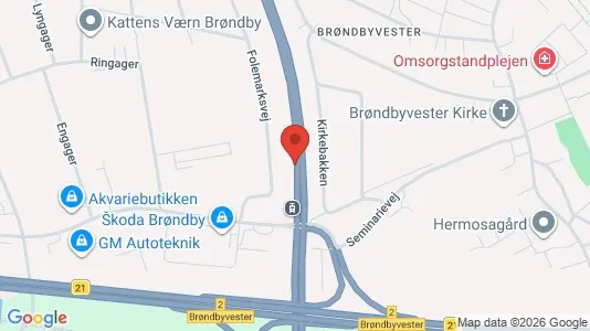 Erhvervslokaler til leje i Brøndby - Foto fra Google Street View