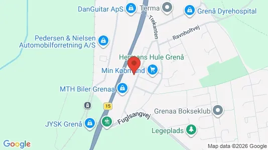 Erhvervslokaler til leje i Grenaa - Foto fra Google Street View