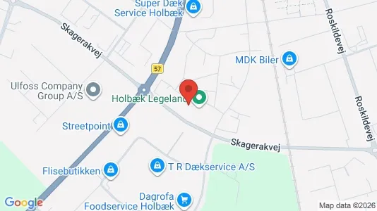 Erhvervslokaler til leje i Holbæk - Foto fra Google Street View