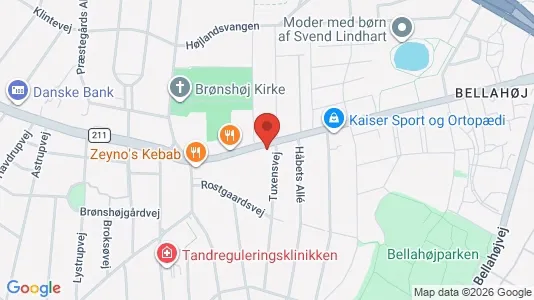 Erhvervslokaler til leje i Brønshøj - Foto fra Google Street View