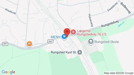 Erhvervslokaler til leje i Rungsted Kyst - kort over placeringen