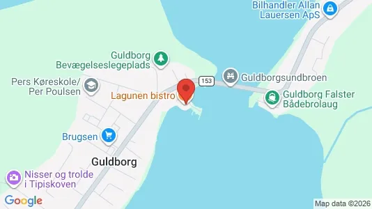 Erhvervslokaler til leje i Guldborg - kort over placeringen