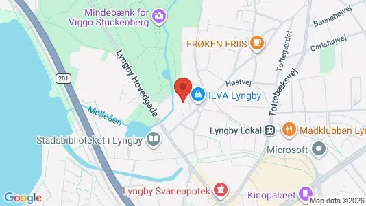 Kontorlokaler til leje i Kongens Lyngby - kort over placeringen