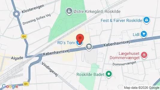 Erhvervslokaler til leje i Roskilde - Foto fra Google Street View