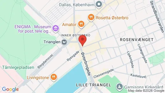 Kontorlokaler til leje i Østerbro - Foto fra Google Street View