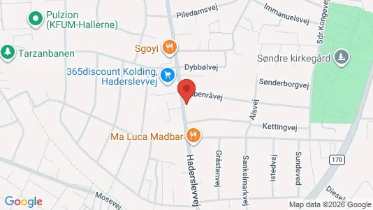 Erhvervslokaler til leje i Kolding - Foto fra Google Street View