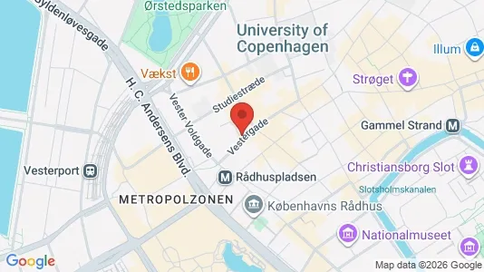 Kontorlokaler til leje i København K - kort over placeringen