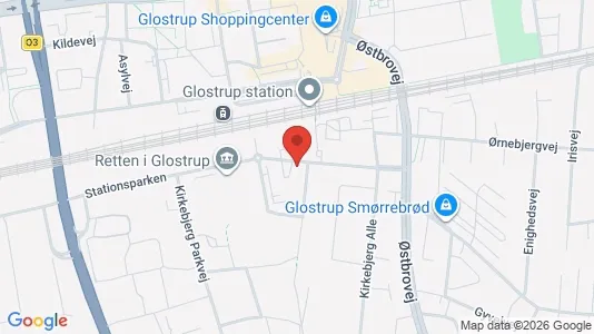 Kontorlokaler til leje i Glostrup - kort over placeringen